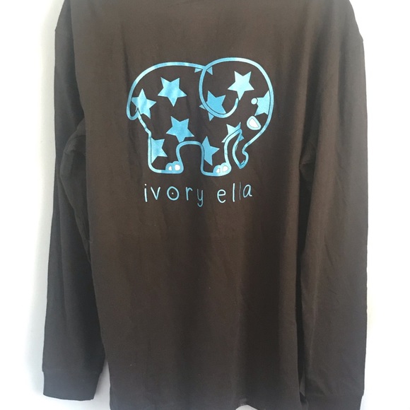 New Ivory Ella long sleeve black tee❤️ - Picture 5 of 8